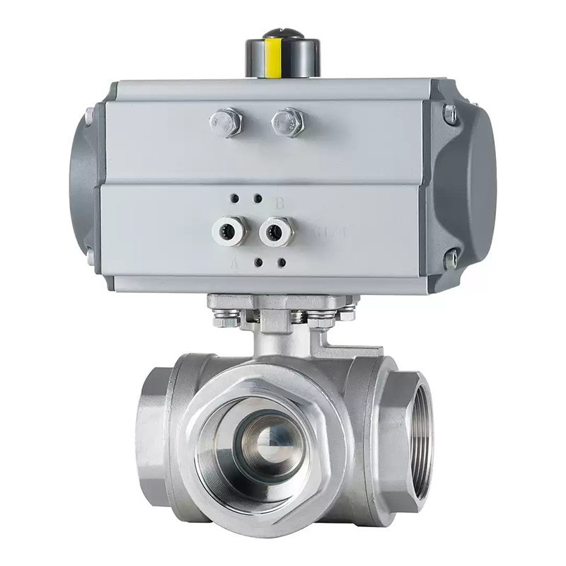 L-Type Pneumatic 3-way Ball Valve